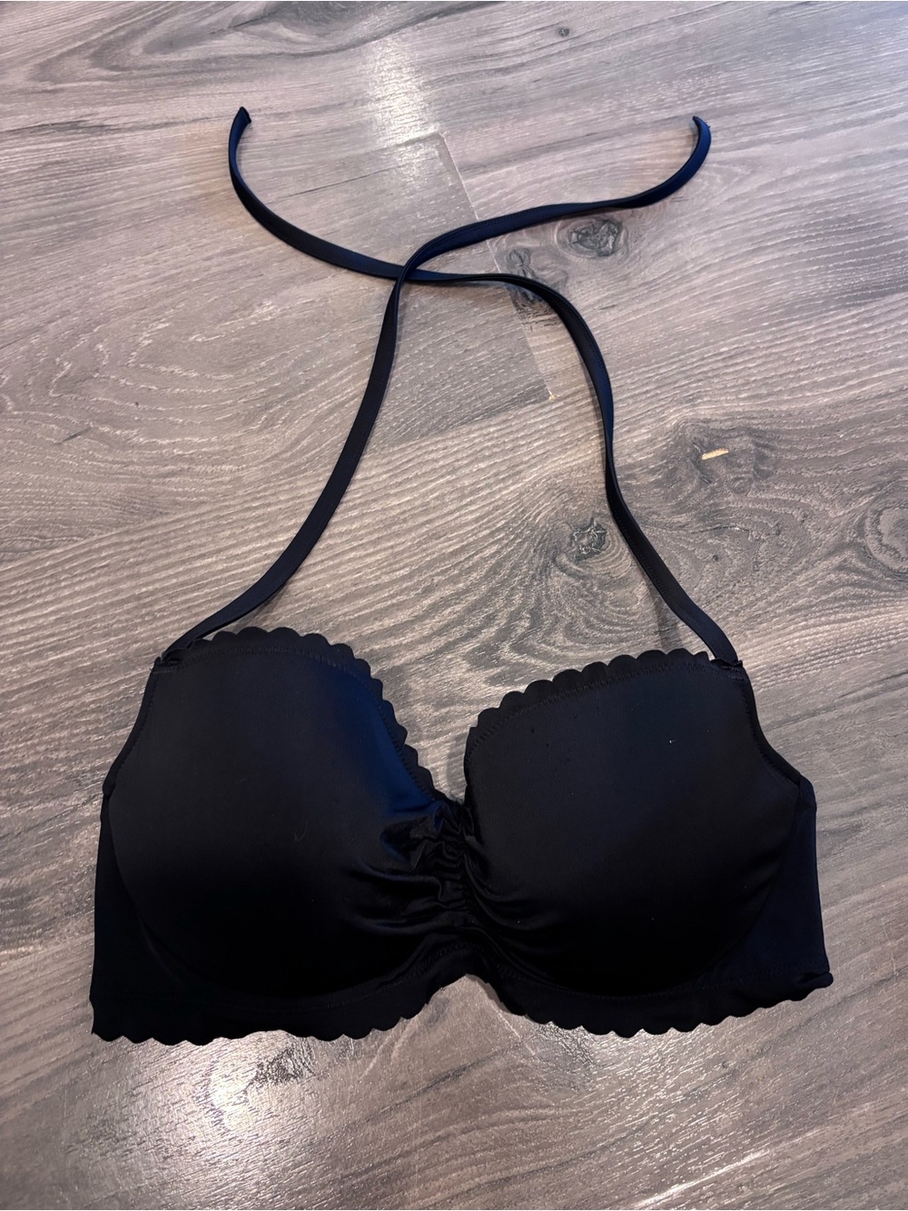 Victoria's Secret Black Halter Bikini Top